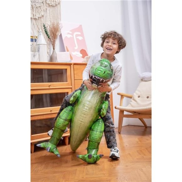 T-Rex Dinosaur Inflatable for Party Decorations, Tyrannosaurus Rex Inflatable - Picture 7 of 8